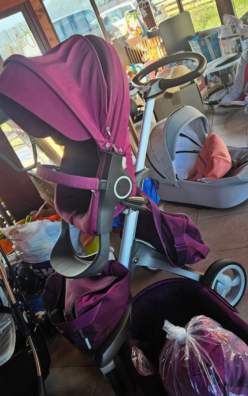 Carucior Stokke 2 in 1 - Mov  + Geanta inclusa