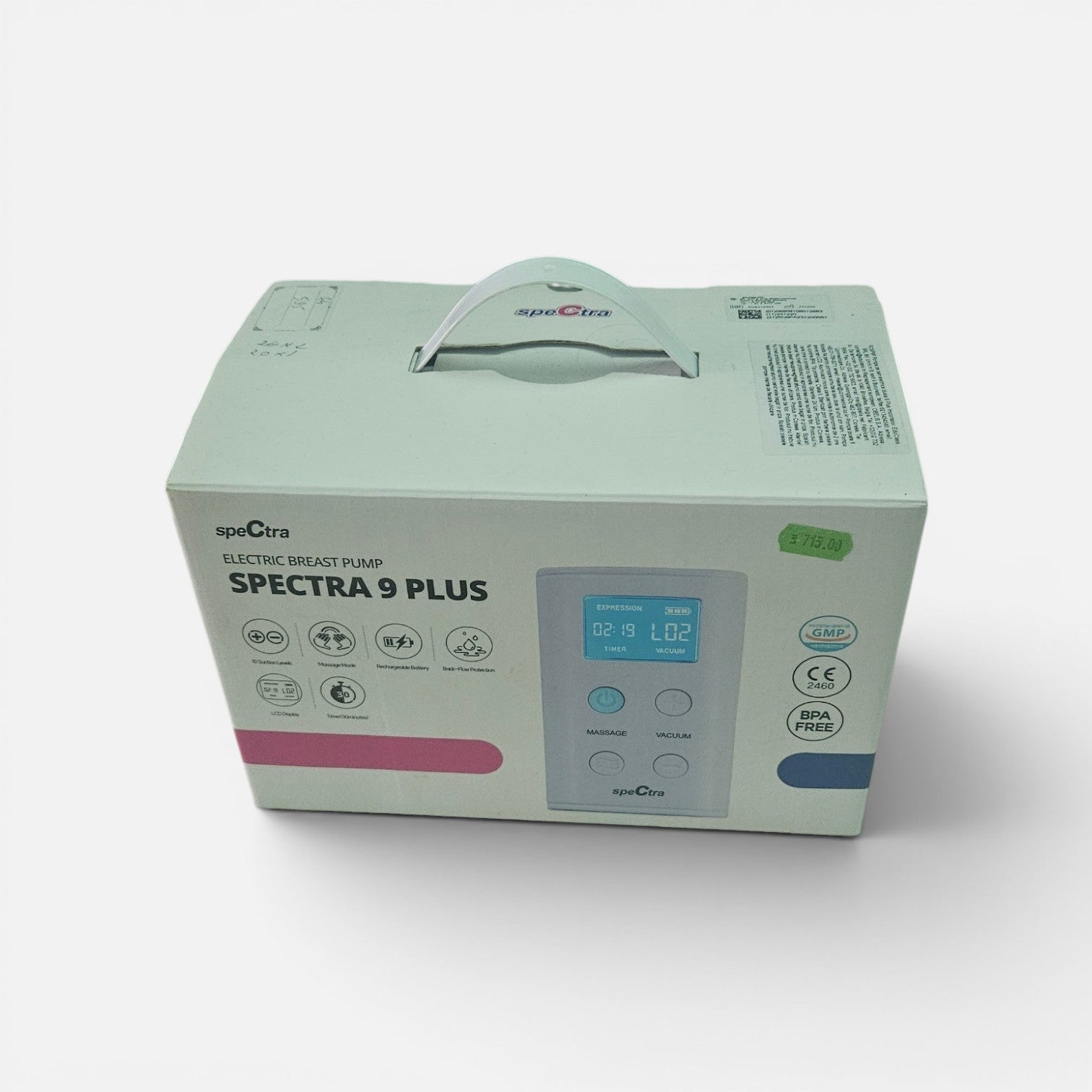 Pompă de sân electrică dublă portabilă Spectra 9 Plus (Spectra 9+)