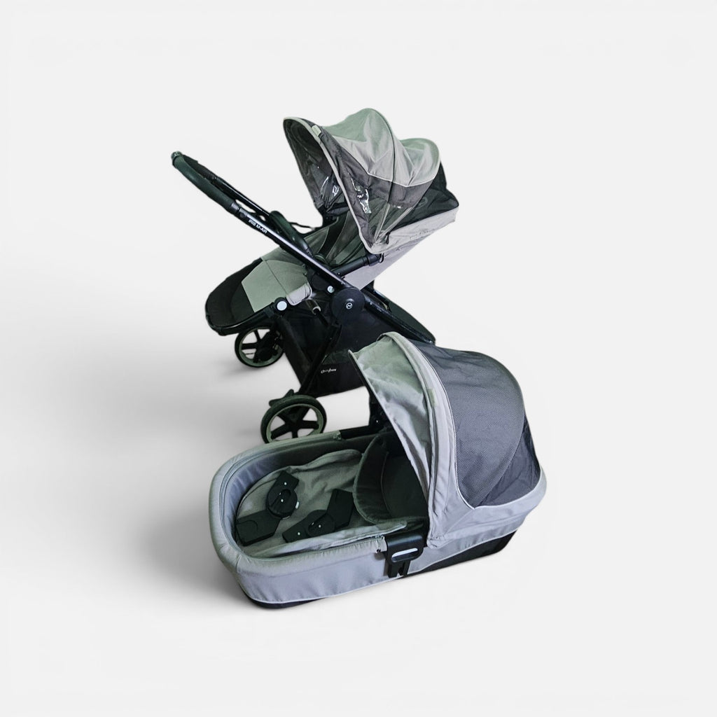Cărucior sport dublu/modular Cybex Gazelle S, alături de un landou compatibil (Cybex Gazelle S Cot)