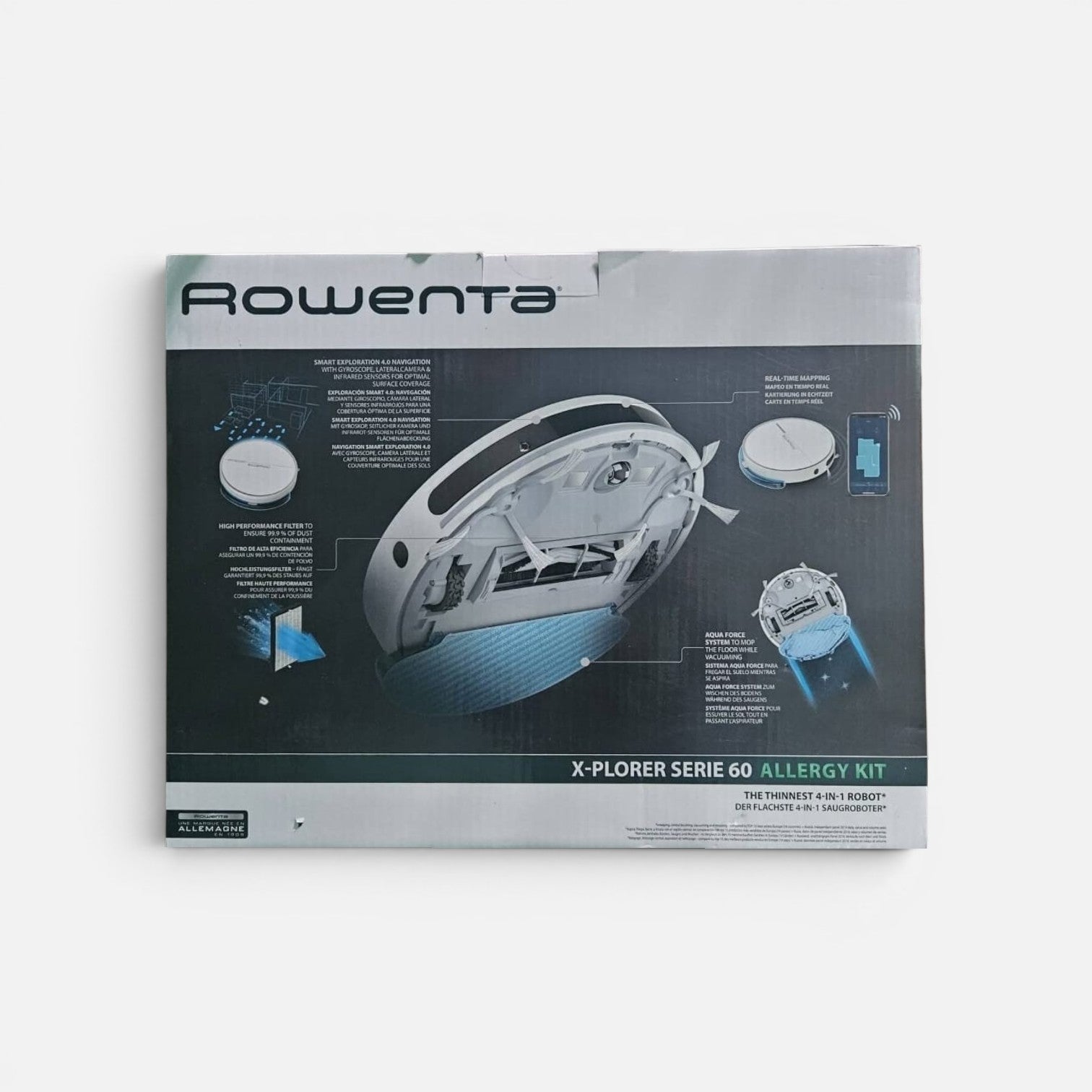 Aspiratorului robot Rowenta X-Plorer Serie 60 Allergy Kit (cod model: RR7447WH),