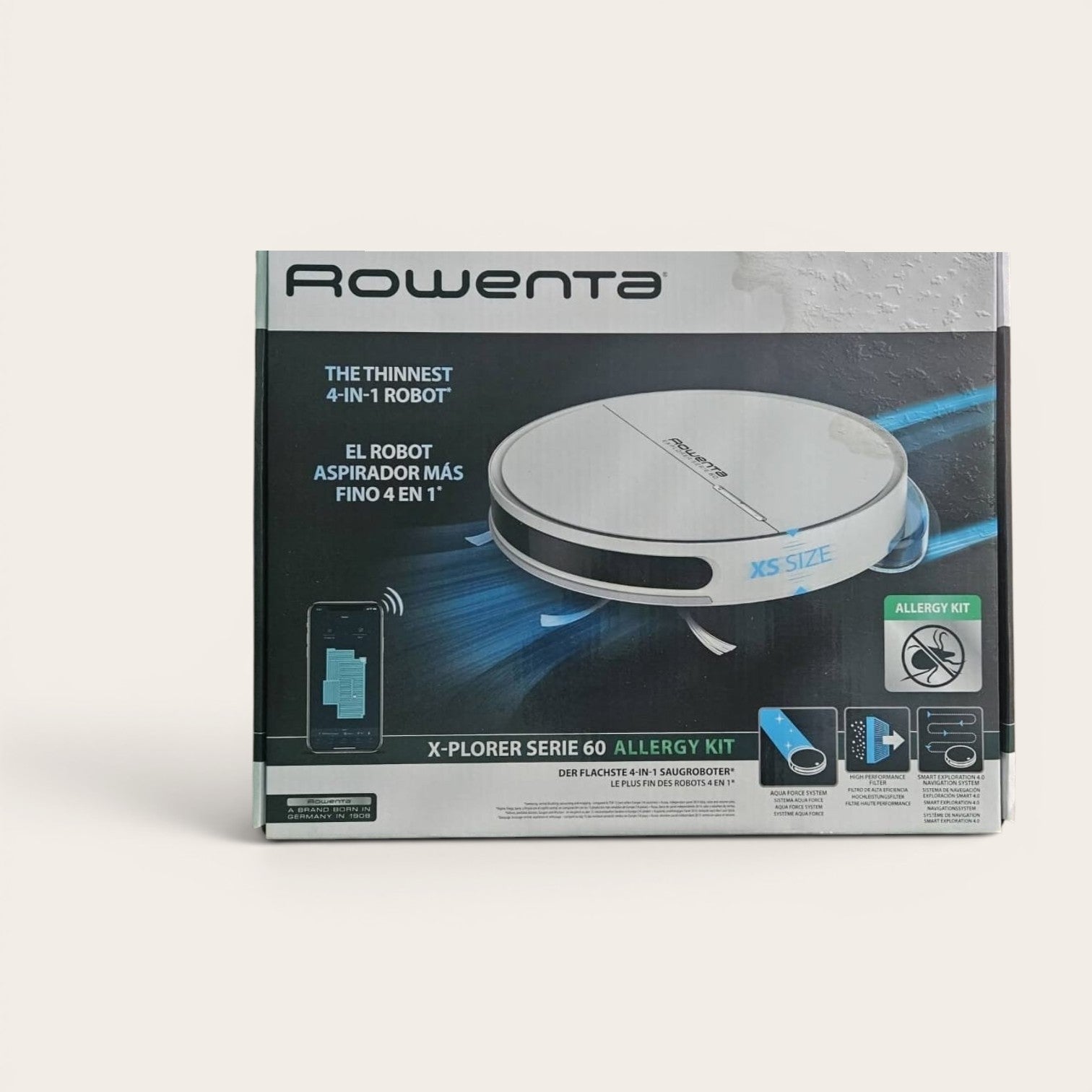 Aspiratorului robot Rowenta X-Plorer Serie 60 Allergy Kit (cod model: RR7447WH),
