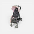 Carucior sport Kinderkraft Vesto, în varianta de culoare roz cu cadru negru.